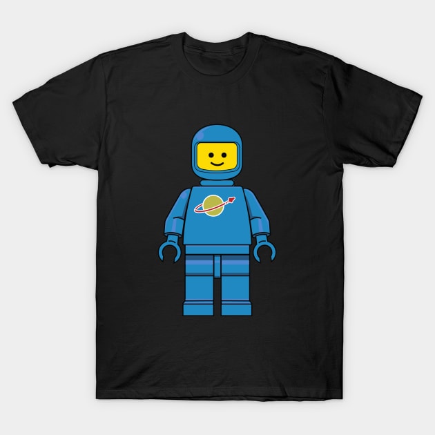 Lego Space Minifig - Blue T-Shirt by Hell Creek Studios